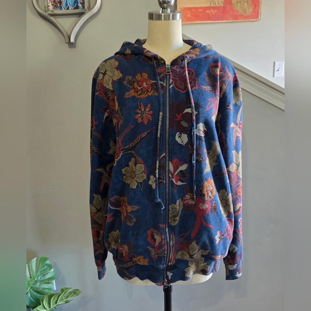 Etro Jacket Floral Blue Size XL